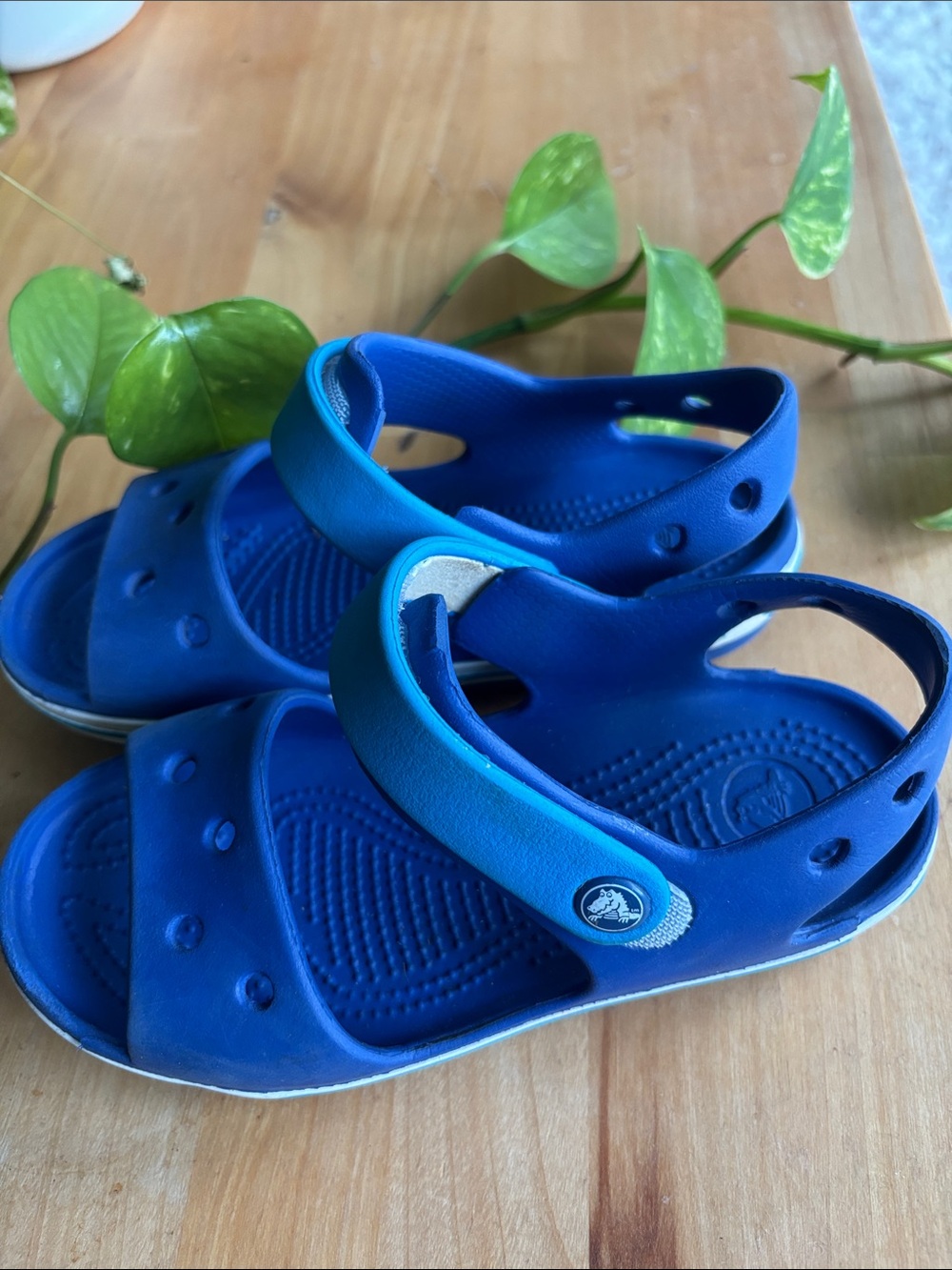 CROCS Bayaband Kids Royal Blue Adjustable Strap Sandals